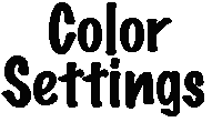 Color Settings